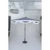 Slnečník Ø 278 cm Plážový slnečník Sklápací s kľukou Balkónový slnečník so strapcami Záhradný slnečník