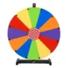 Koleso šťastia, 60 cm ruleta so stojanom a 12 prepisovateľnými políčkami