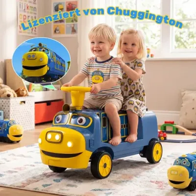 Detské elektrické autíčko 12V, elektrické odrážadlo s 2 sedadlami a 2 motormi, 95 x 41 x 51 cm, modré