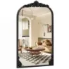 Wandspiegel Traditioneller Vintage-Barockspiegel mit Metallrahmen 76 cm x 51 cm Schwarz