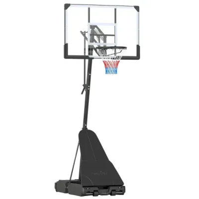 Basketbalový kôš so stojanom 245–305 cm Výškovo nastaviteľný basketbalový systém s návratom lopty