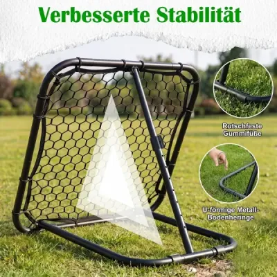 Skladacia futbalová sieť 101 x 101 cm so 7-stupňovým nastavením uhla