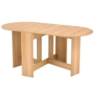 Skladací stôl, okrúhly balkónový stôl, skladací záhradný stôl, prírodný