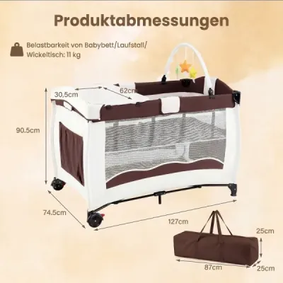 Detská postieľka cestovná detská postieľka detská ohrádka skladacia detská postieľka kolíska cestovná postieľka modrá