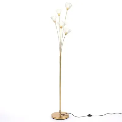 Stojaca lampa v tvare púpavy – moderná stojaca lampa – dekoratívna stojaca lampa s kovovým rámom 28 x 180 cm