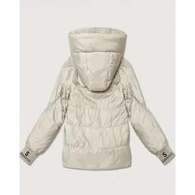 Dámska jarná  bunda MODA8591 svetlobéžová
