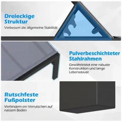 Sada 2 ks ležadiel na slnko do exteriéru, nastaviteľné ležadlo 64 x 198 x 67 – 103 cm, šedé