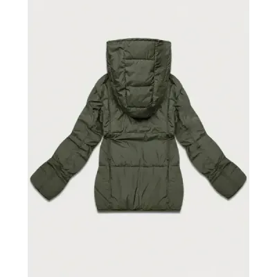 Prešívaná dámska prechodná bunda v khaki farbe MODA6118/MODA6119