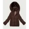 Prešívaná dámska prechodná bunda v hnedej farbe MODA6118/MODA6119