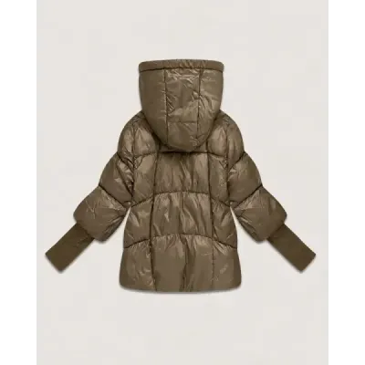 Dámska bunda  oversize  MODA6078 bežová