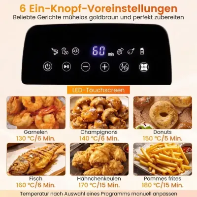 3-litrová elektrická fritéza z nehrdzavejúcej ocele, 2000 W, fritéza na olej s časovačom a nastaviteľným termostatom