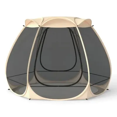 NP12752SA  Vysúvací sieťovaný pavilón pre 4-6 osôb 310 x 270 cm skladací vonkajší kempingový stan s celoplošnou sieťovinou SKLADOM