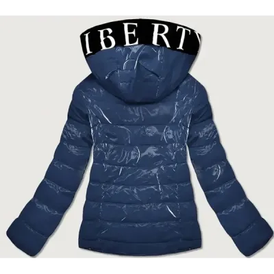 Dámska jesenná bunda MODA707 modrá