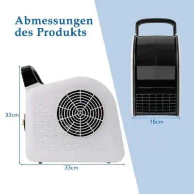 118 l/deň – komerčný odvlhčovač vzduchu s odtokovou hadicou + podlahový ventilátor 130 W, 3 rýchlosti – sada