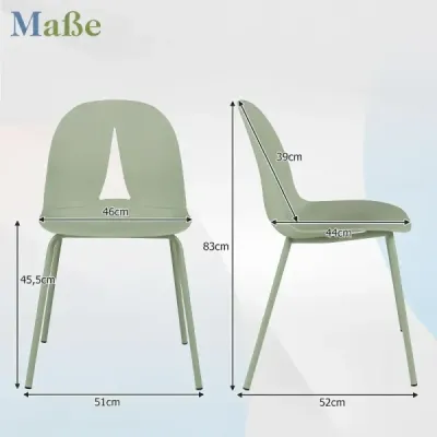 Moderné jedálenské stoličky, sada 4 ks, nosnosť do 150 kg, ergonomické kuchynské stoličky s operadlom