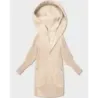 Alpaková bunda s kapucňou, farba slonová kosť MODA19905