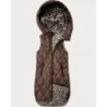 Tenké obojstranné tielko v čokoládovo-leopardovom vzore MODA6065