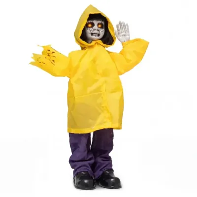 Halloweenska dekorácia Vonkajšia životná veľkosť Halloween Animatronic Ghost Figúrka pre strašidelné domy Záhrada