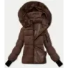 Dámska zimná bunda S\'west  MODA8303 čokoládová