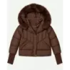 Dámska zimná bunda  MODA6057 čokoládová