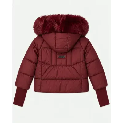 Dámska zimná bunda  MODA6057 bordová