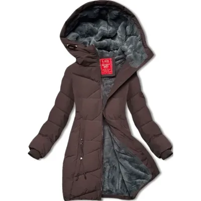 Dámska zimná bunda LHD MODA4580 hnedá