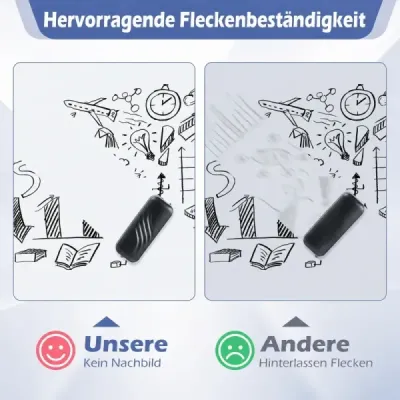 Sklenená magnetická tabuľa 60 x 90 cm, magnetická stena, na ktorú sa dá písať a z ktorej sa dá zotrieť, bezrámová biela tabuľa