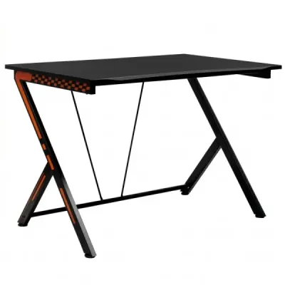 116 cm herný stôl s ergonomickým dizajnom 116 x 75 x 77 cm čierny