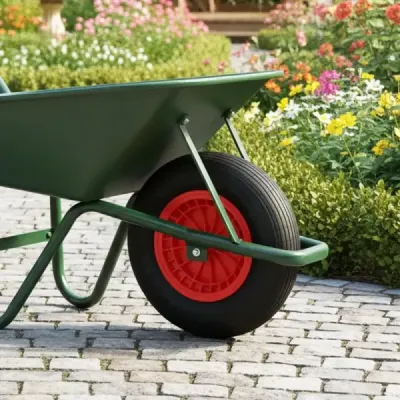 2 x 4,80/4,00-8 pneumatiky a kolesá na trakare 40 cm gumové kolesá s 2 cm ložiskami čierne
