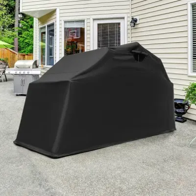 Plachta na motorku z oxfordskej tkaniny s kovovým rámom Vodotesná Zimovzdorná 345 x 137 x 190 cm