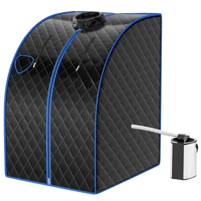 3L 1000W mini parná sauna s funkciou hmla Domáca sauna 78 x 87 x 101 cm Čierna