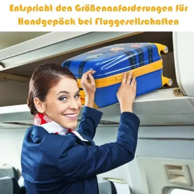 2-dielna sada detských kufrov pevný kufrík a batoh 33 x 22 x 51 cm tmavomodrá
