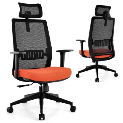 Ergonomická kancelárska stolička s operadlom a bedrovou opierkou a pohodlnou 3D opierkou hlavy do 180 kg