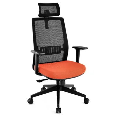 Ergonomická kancelárska stolička s operadlom a bedrovou opierkou a pohodlnou 3D opierkou hlavy do 180 kg