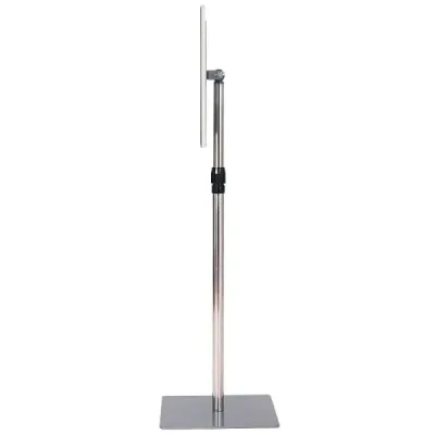 Informačný stojan DIN A4 Výškovo nastaviteľný Odnímateľný stojan na plagáty Strieborná/Čierna 33 x 24 cm-Čierna