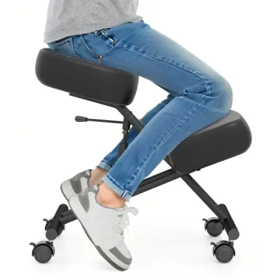 Ergonomická kolenná stolička s nakloneným sedadlom na úľavu od bolesti Ortopedická kancelárska stolička