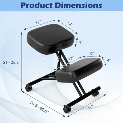 Ergonomická kolenná stolička s nakloneným sedadlom na úľavu od bolesti Ortopedická kancelárska stolička