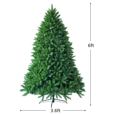 180 cm Umelý vianočný stromček PVC ihly Umelý stromček Zelený