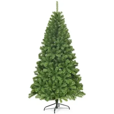 Umelý vianočný stromček 180 cm vianočný stromček s kovovým stojanom zelený