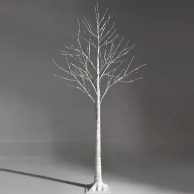 150 cm LED svetelný strom breza s teplými bielymi LED svetlami
