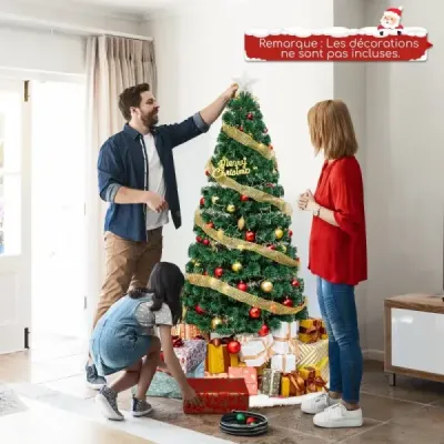 180 cm umelý sklolaminátový vianočný stromček s osvetlením