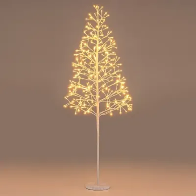 LED stromček so svetielkami s teplými bielymi LED svetlami Brezový stromček Umelý vianočný stromček 150 cm
