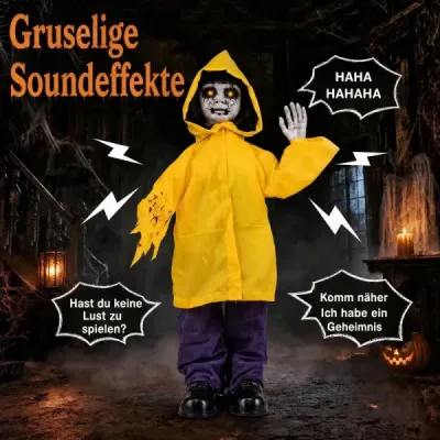 Halloweenska dekorácia Vonkajšia životná veľkosť Halloween Animatronic Ghost Figúrka pre strašidelné domy Záhrada