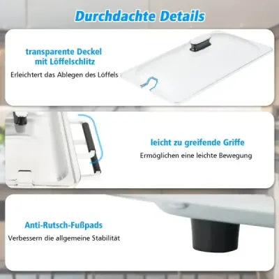 Elektrická ohrievacia nádoba 3 v 1 s regulátorom teploty až do 150 ℃ 450 W ohrievač jedla 9 l