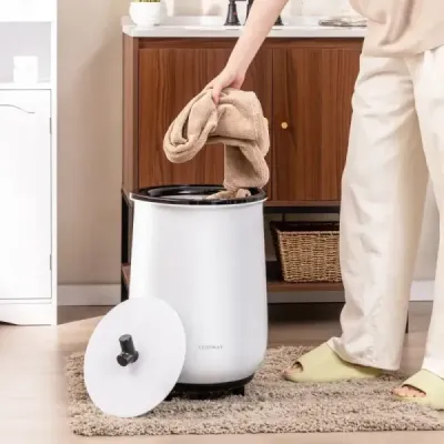 23l elektrický ohrievač uterákov s 3 úrovňami ohrevu, sušič uterákov, ohrievač, čierny