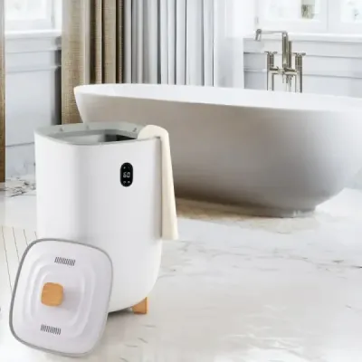 35L Veľký ohrievač uterákov s časovačom Elektrický sušič uterákov Stropný ohrievač biely