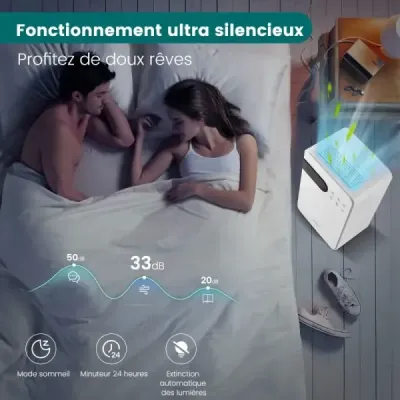 Odvlhčovač vzduchu s objemom 2,3 litra a režimom spánku Odvlhčovač vzduchu do domácej pivnice Mobilný odvlhčovač vzduchu 24-hodinový časovač