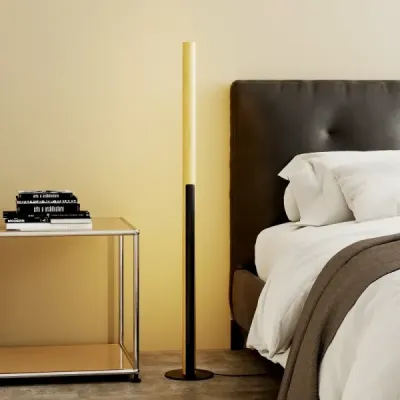 Bambusová stojacia lampa stmievateľná LED rohová lampa s nožným spínačom 3000K-6000K 122 cm príroda
