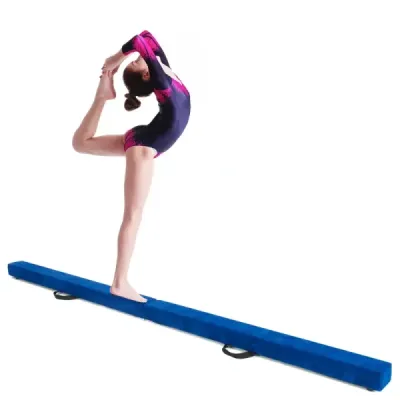 2.1M Balance Beam Gymnastický tréning Skladací odolný Fitness Black