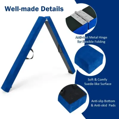 2.1M Balance Beam Gymnastický tréning Skladací odolný Fitness Black